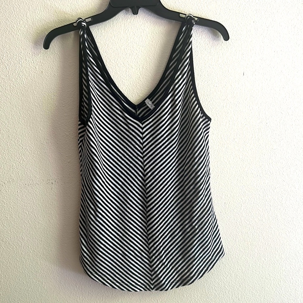 Z Supply Black and White Striped Tank